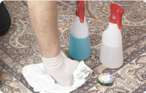 carpet cleaning dye tests